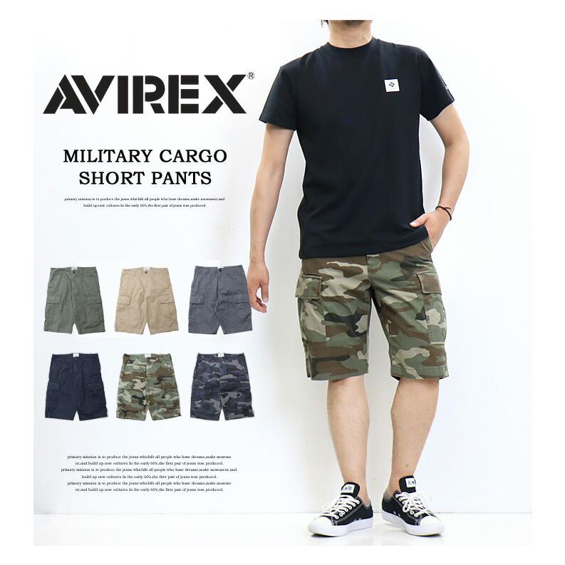 AVIREX アヴィレックス ベーシック ファティーグ ショーツ ショートパンツ ハーフパンツ カーゴパンツ メンズ アビレックス 送料無料 6126131｜rexone｜02