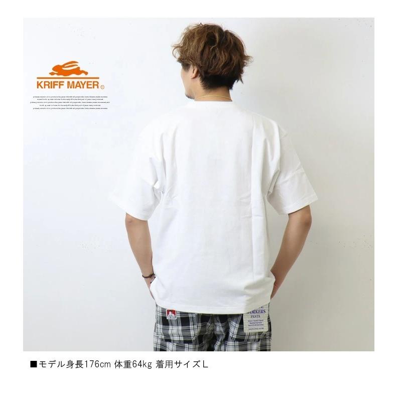SALE セール KRIFF MAYER クリフメイヤー ヘビーオンス カレッジロゴ 半袖 Tシャツ ビッグシルエット ビッグT 半T メンズ 半袖Tシャツ 送料無料 2157207 | KRIFF MAYER | 04