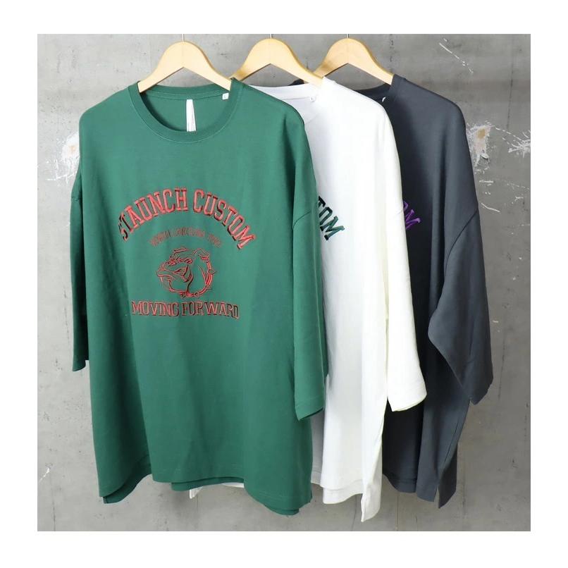 SALE セール HALHAM ハルハム 刺繍 ビッグシルエット Tシャツ ブルドッグ ワイドシルエット メンズ レディース ユニセックス 122622H | HALHAM | 11