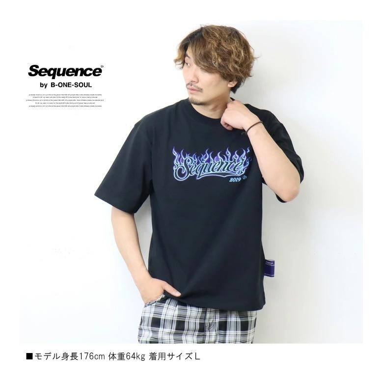 SALE セール Sequence シーケンス ファイヤーベースボールロゴ 半袖 Tシャツ 半T メンズ レディース ユニセックス ビッグシルエット 半袖Tシャツ 2570032 | Prosperity Sequence | 12