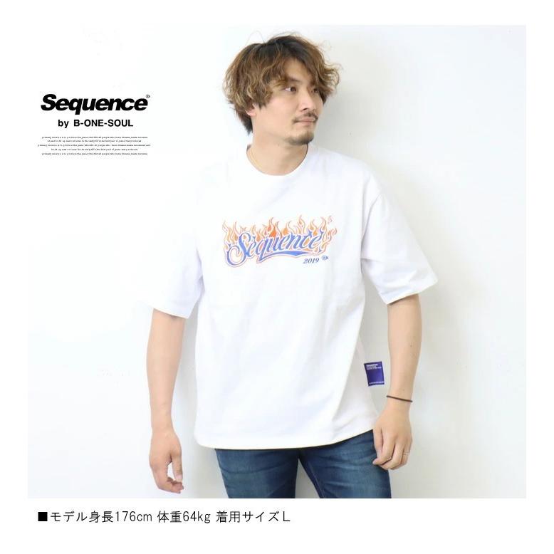 SALE セール Sequence シーケンス ファイヤーベースボールロゴ 半袖 Tシャツ 半T メンズ レディース ユニセックス ビッグシルエット 半袖Tシャツ 2570032 | Prosperity Sequence | 03