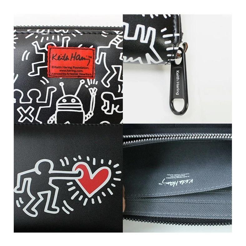 Keith Haring キースへリング 総柄 PUレザー ロングウォレット Keith Haring キースへリング 総柄 PUレザー ロングウォレット