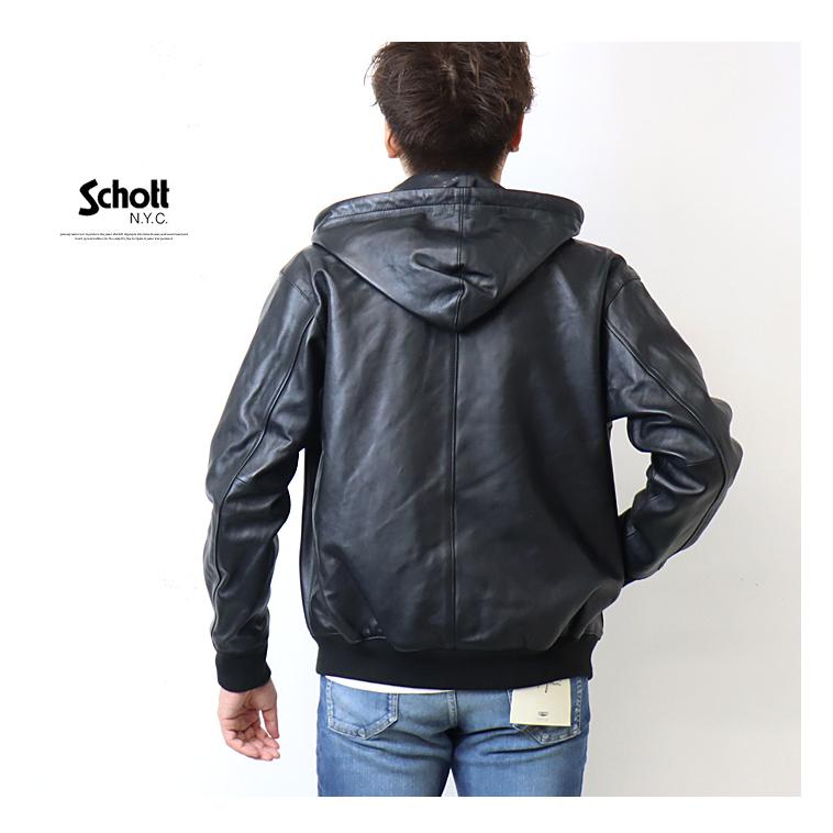 Schott N.Y.C ショット フルジップレザーパーカー ライダース Schott N.Y.C ショット フルジップレザーパーカー ライダース