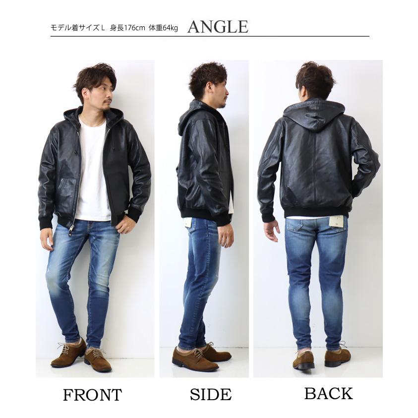 Schott N.Y.C ショット フルジップレザーパーカー ライダース Schott N.Y.C ショット フルジップレザーパーカー ライダース