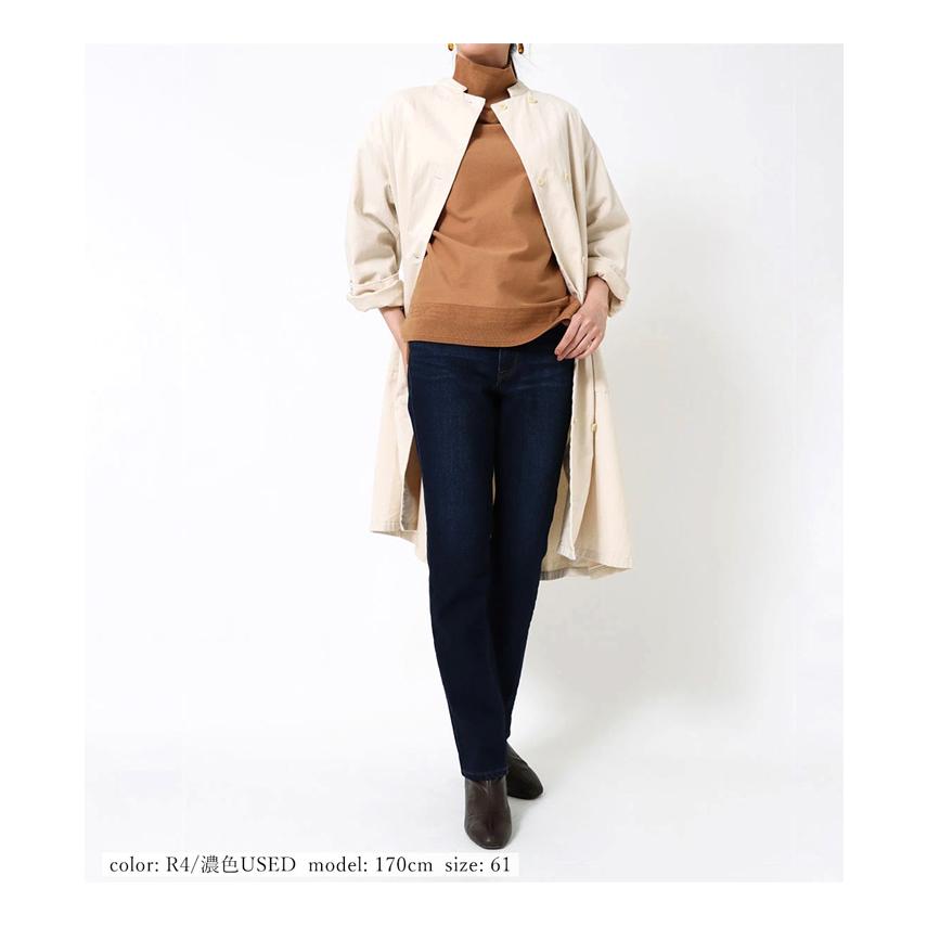 SALE セール Mrs.Jeana ミセスジーナ レディース 裏起毛 ストレート 暖パン 暖かいパンツ 暖かいジーンズ 股上深め ストレッチ 暖かいデニム 送料無料 MJ-4712 |  | 07