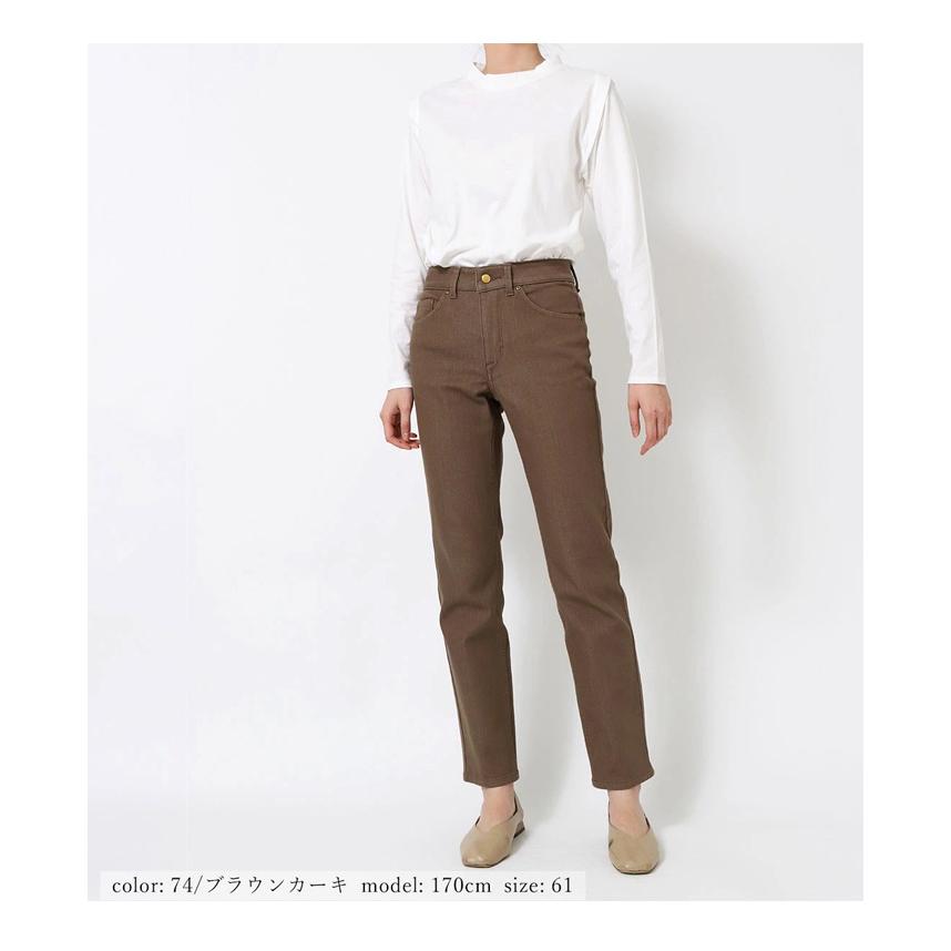 SALE セール Mrs.Jeana ミセスジーナ レディース 裏起毛 ストレート 暖パン 暖かいパンツ 股上深め ストレッチ カラーパンツ WARM 送料無料 MJ-4722 |  | 10