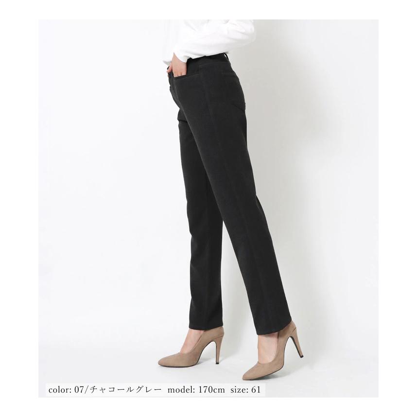 SALE セール Mrs.Jeana ミセスジーナ 両面起毛 ストレート 暖パン 暖かいパンツ ウールライク 股上深め ストレッチ カラーパンツ レディース 送料無料 MJ-4732 |  | 11