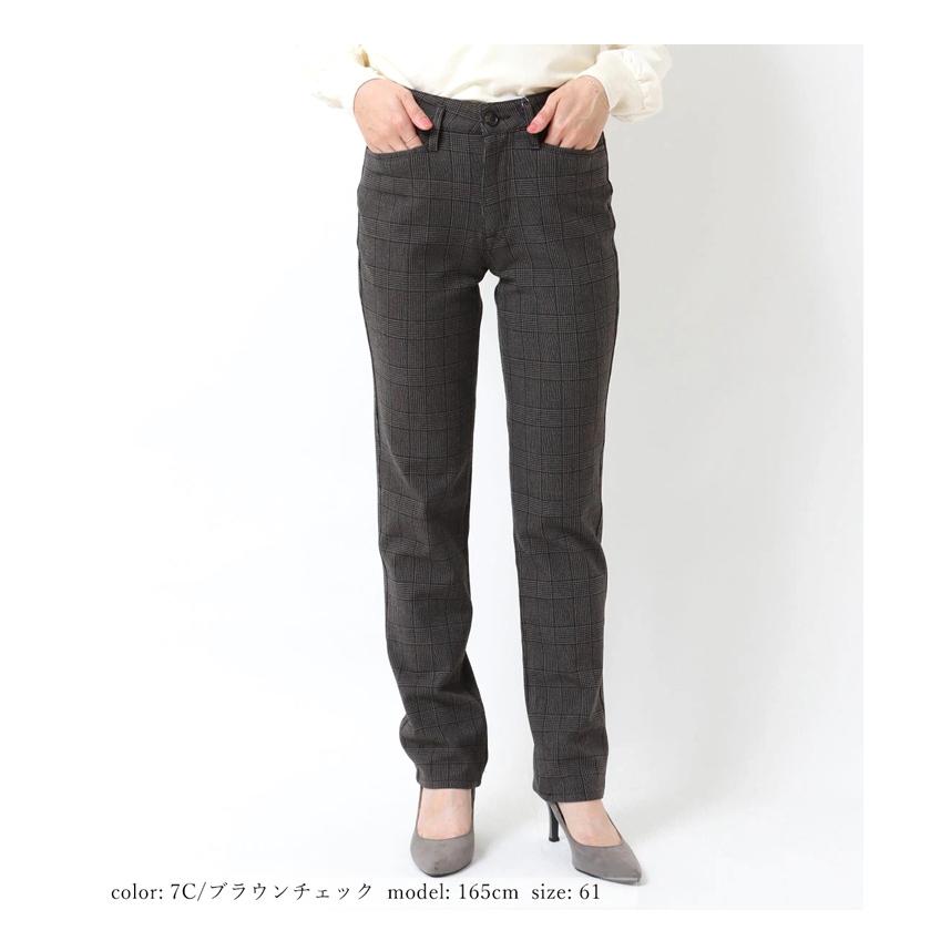 SALE セール Mrs.Jeana ミセスジーナ 両面起毛 ストレート 暖パン 暖かいパンツ ウールライク 股上深め ストレッチ カラーパンツ レディース 送料無料 MJ-4732 |  | 05