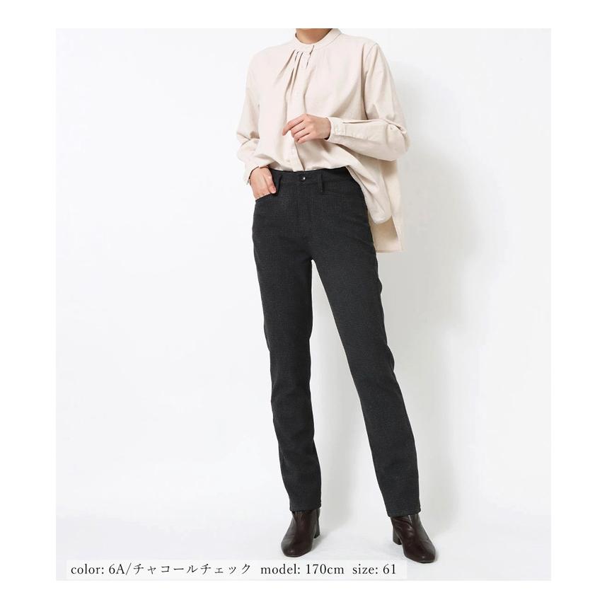 SALE セール Mrs.Jeana ミセスジーナ 両面起毛 ストレート 暖パン 暖かいパンツ ウールライク 股上深め ストレッチ カラーパンツ レディース 送料無料 MJ-4732 |  | 06