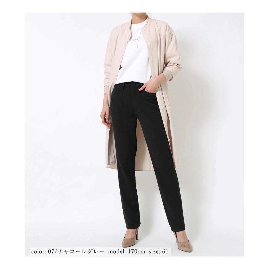 SALE セール Mrs.Jeana ミセスジーナ 両面起毛 ストレート 暖パン 暖かいパンツ ウールライク 股上深め ストレッチ カラーパンツ レディース 送料無料 MJ-4732 |  | 09