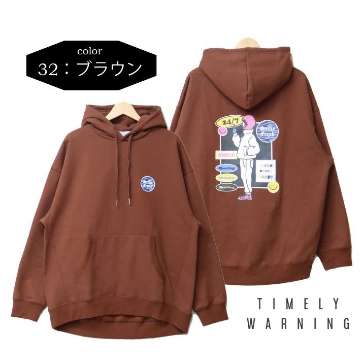 Timely Warning タイムリーワーニング Selfie Freak ステッカー フーディー スウェットパーカー 裏起毛 ユニセックス プルパーカー 送料無料 2751307 | TIMELY WARNING | 08