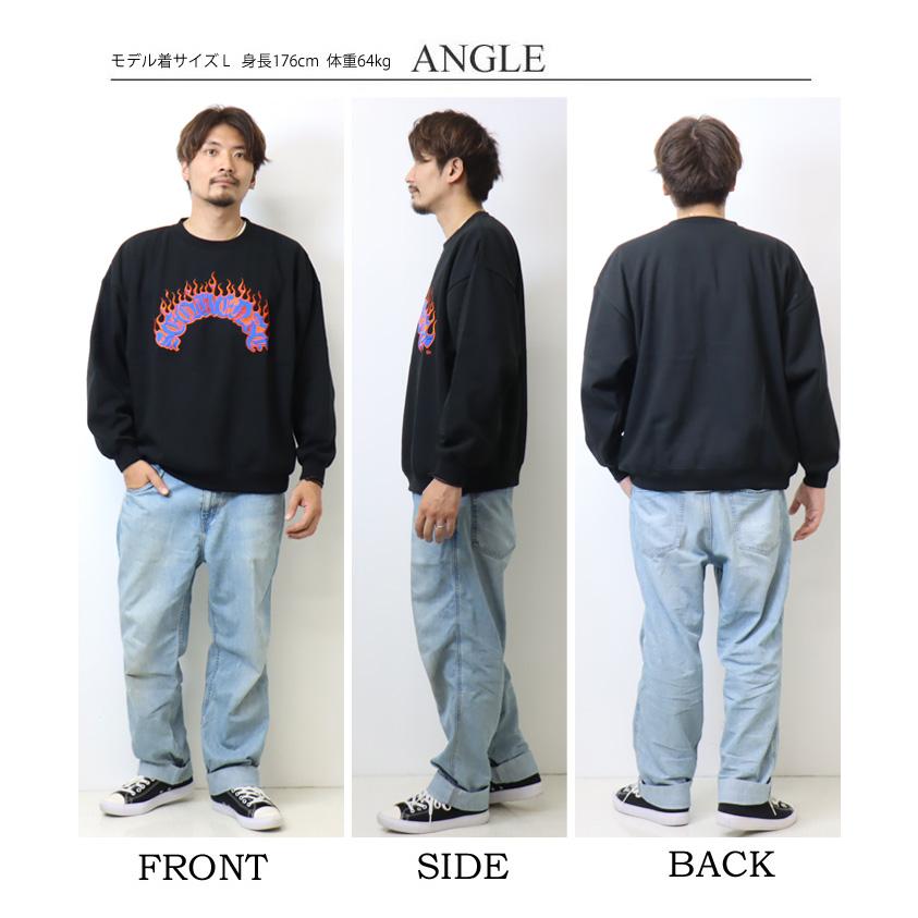 SEQUENZ シークエンズ オールドイングリッシュ ファイヤーロゴ 刺繍 スウェットシャツ トレーナー 裏起毛 メンズ レディース ユニセックス 送料無料 2770020 | BEN DAVIS | 10