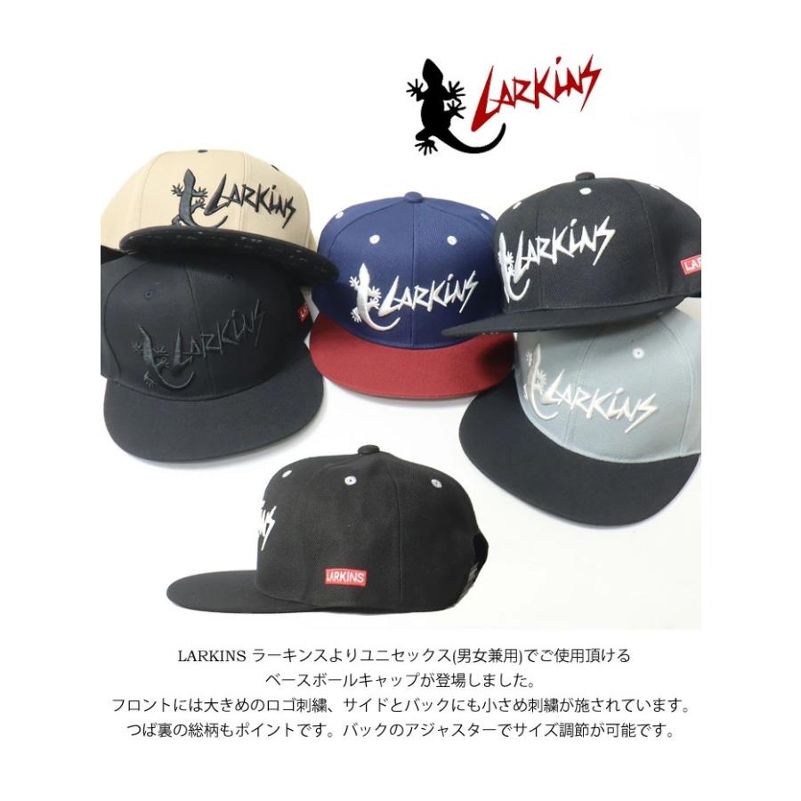 LARKINS ラーキンス ロゴ刺繍 ベースボールキャップ 帽子 メンズ LARKINS ラーキンス ロゴ刺繍 ベースボールキャップ 帽子 メンズ