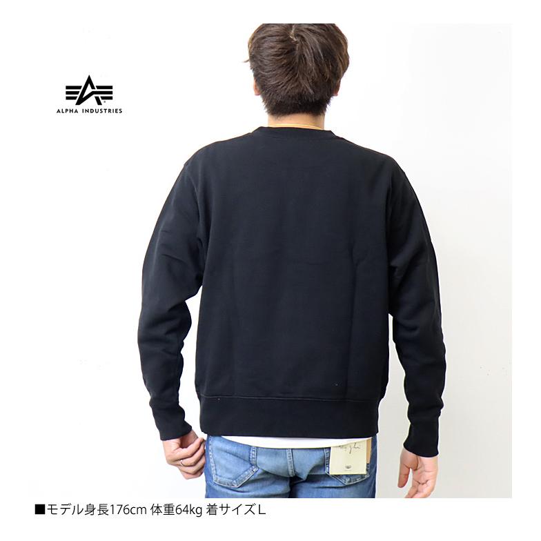 ALPHA INDUSTRIES アルファ インダストリーズ ロゴプリント スウェットシャツ A-MARK トレーナー 裏微起毛 メンズ 送料無料 TC1555 | Alpha Industries | 06