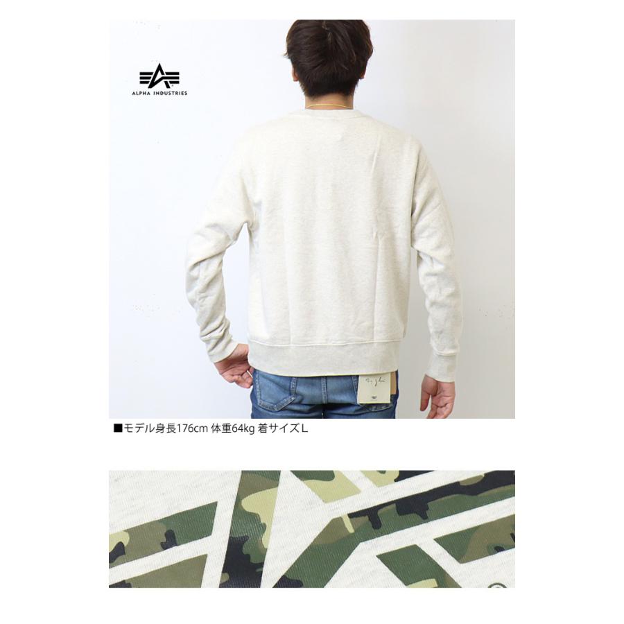 ALPHA INDUSTRIES アルファ インダストリーズ ロゴプリント スウェットシャツ A-MARK トレーナー 裏微起毛 メンズ 送料無料 TC1555 | Alpha Industries | 08
