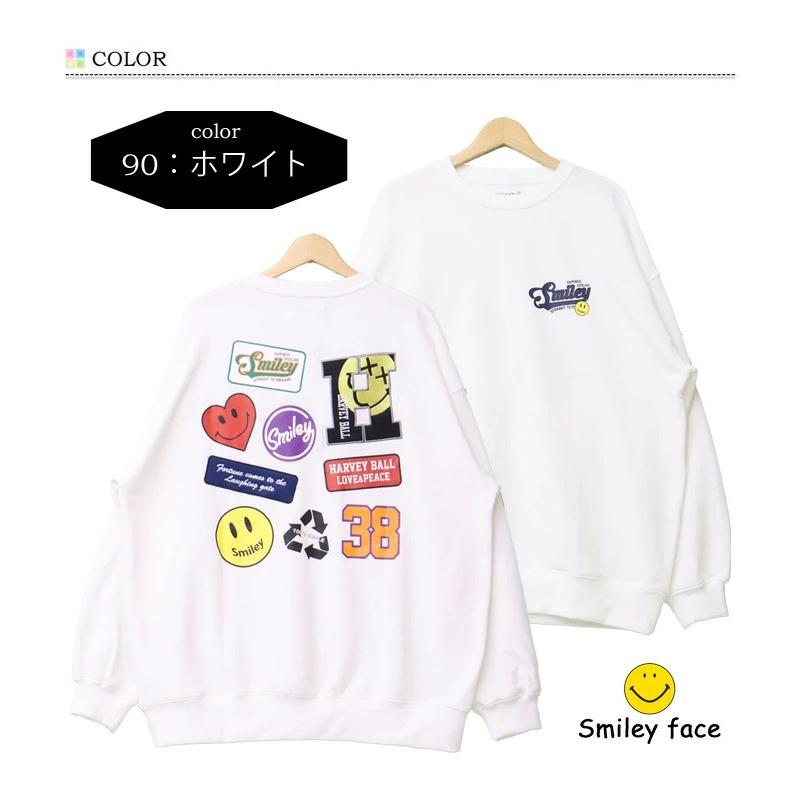 SMILEY FACE（スマイリーフェイス） プリント ワッペン ビッグ