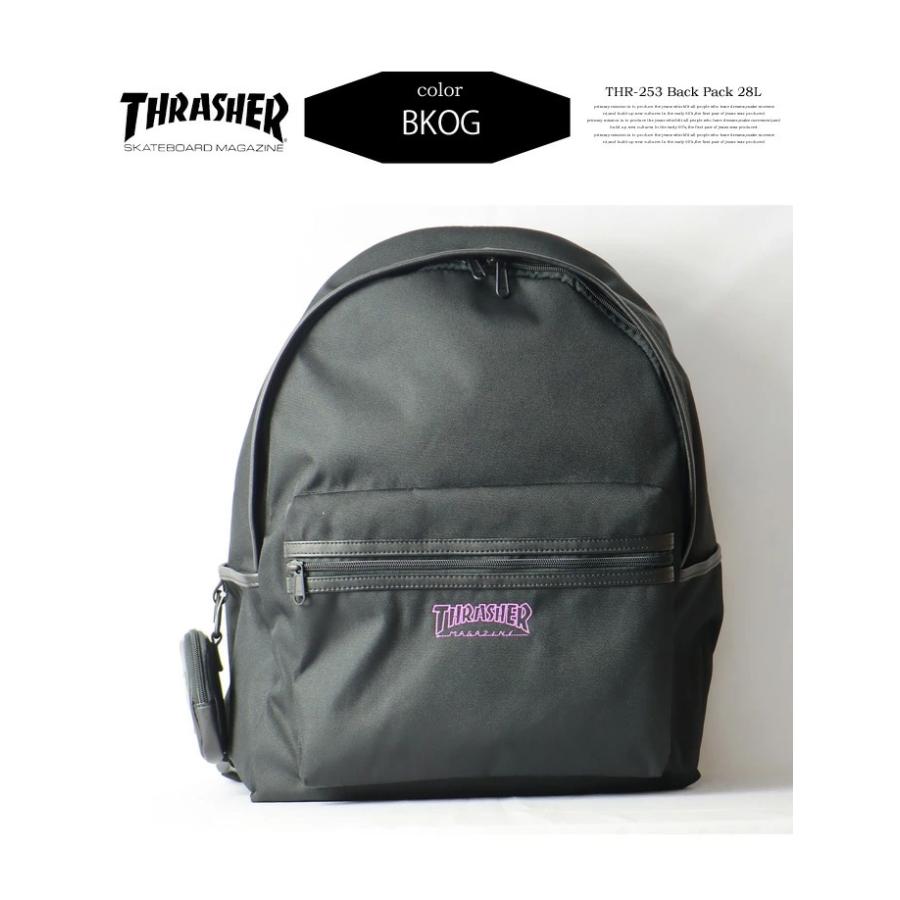 THRASHER スラッシャー バックパック 28L リュック ミニポーチ付き リュックサック デイパック メンズ レディース ユニセックス 送料無料 THR-253 | THRASHER | 03