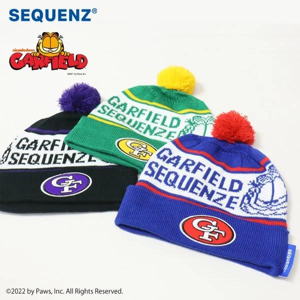 SEQUENZ ガーフィールド ボンボン付き ニットキャップ ニット帽 メンズ レディース ユニセックス 2770917 | 