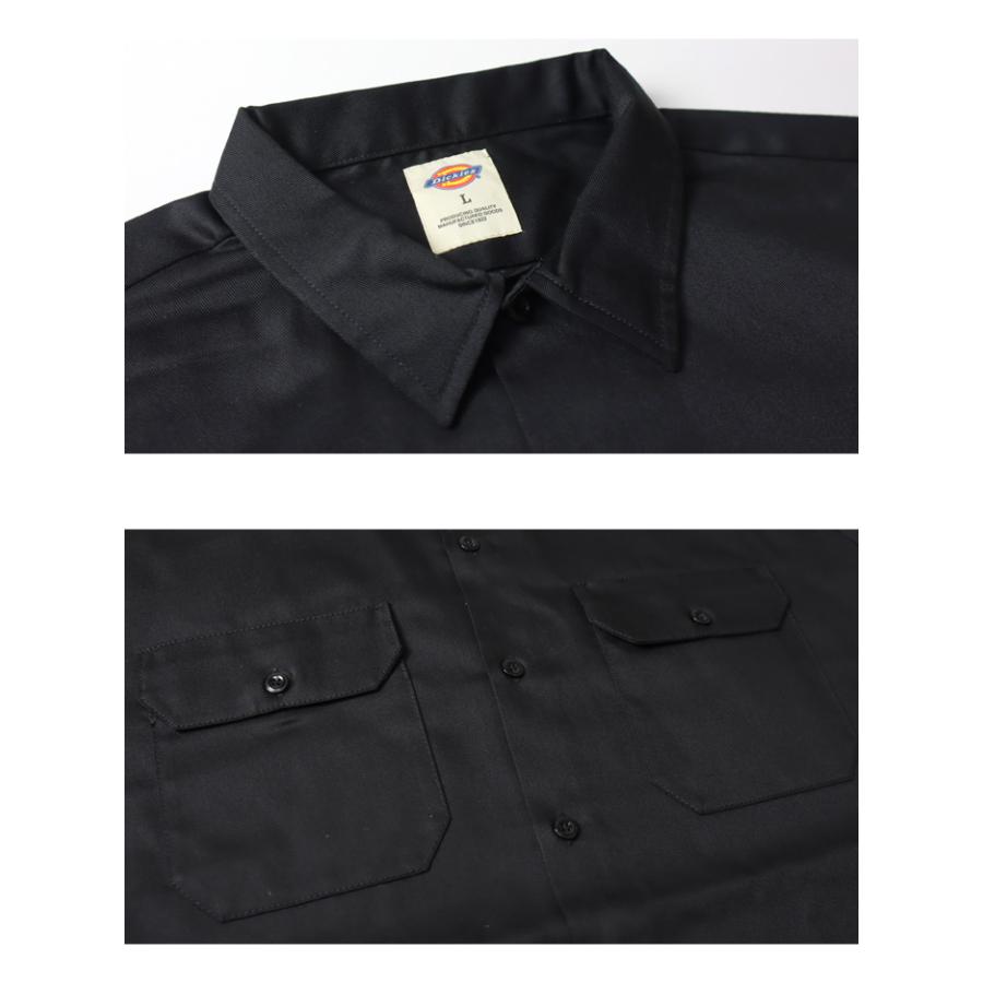 ブラック 長袖シャツ ジッパー付き BLACKFRIDAY】ワークシャツ 長袖 