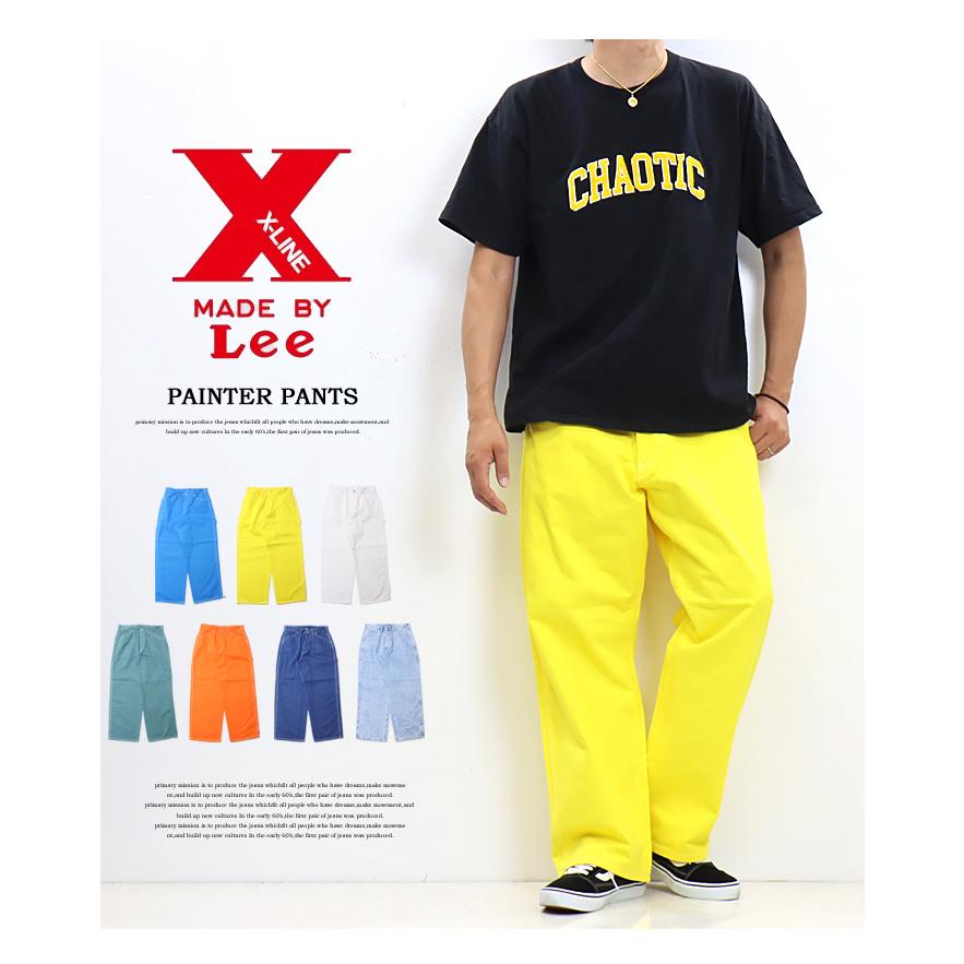 Lee リー X-LINE ペインターパンツ ワイドパンツ メンズ Lee リー X-LINE ペインターパンツ ワイドパンツ メンズ