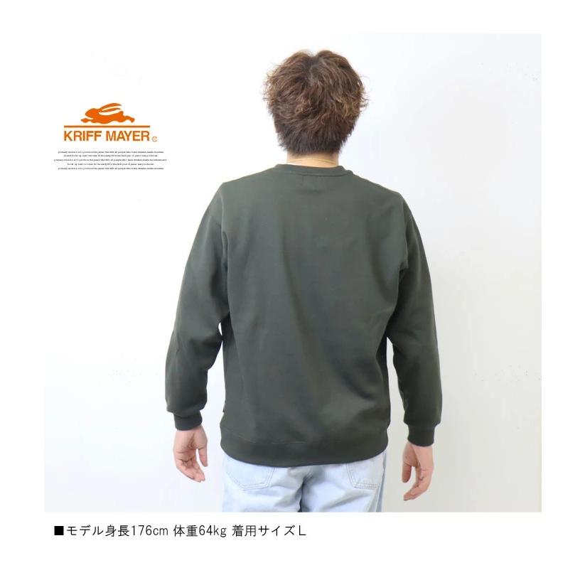 KRIFF MAYER クリフメイヤー ベースボールロゴ スウェットシャツ 速乾裏起毛 トレーナー クルーネック メンズ 送料無料 2227201 | KRIFF MAYER | 10