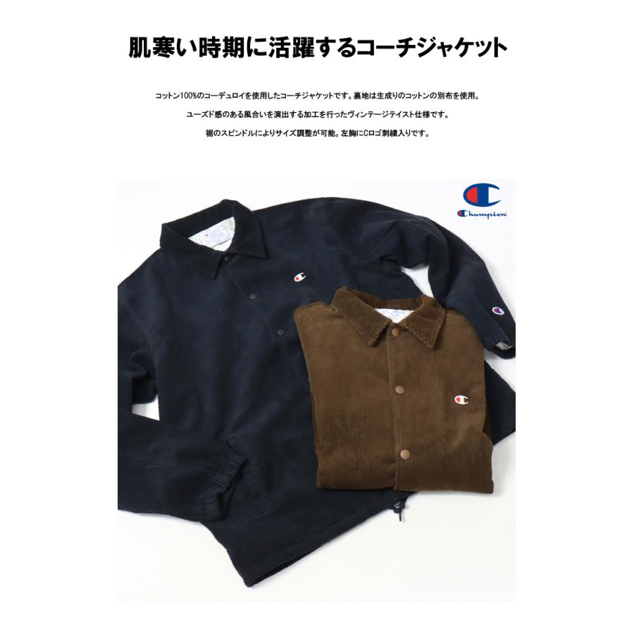 Champion チャンピオン コーデュロイ コーチジャケット メンズ Champion チャンピオン コーデュロイ コーチジャケット メンズ