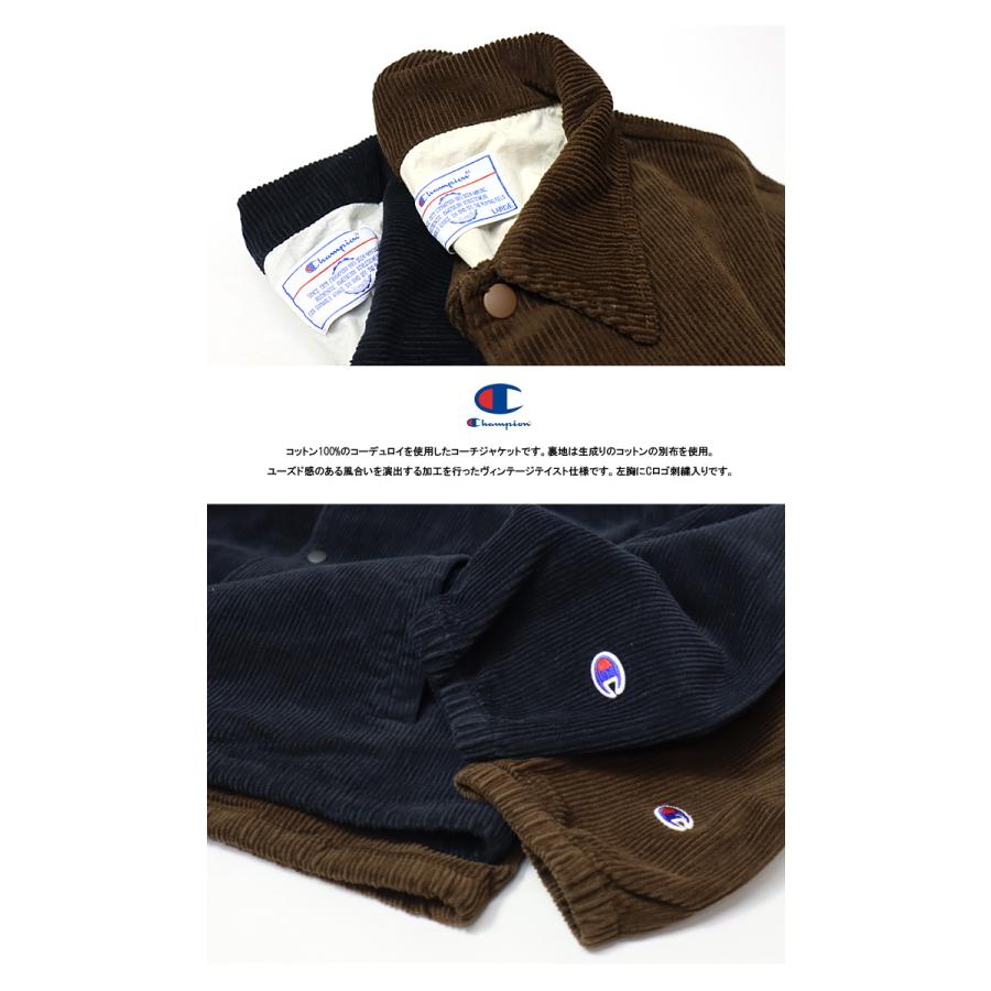 Champion チャンピオン コーデュロイ コーチジャケット メンズ Champion チャンピオン コーデュロイ コーチジャケット メンズ
