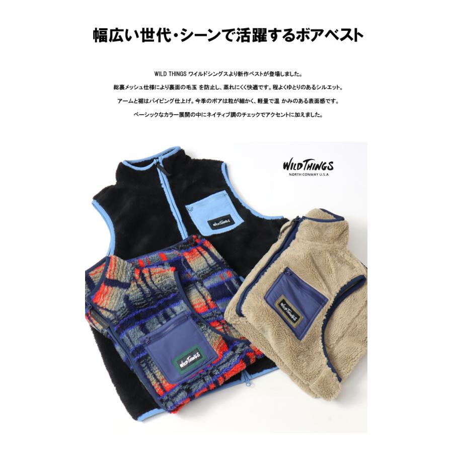 WILD THINGS ワイルドシングス フラッフィー ボア ベスト メンズ WILD THINGS ワイルドシングス フラッフィー ボア ベスト メンズ