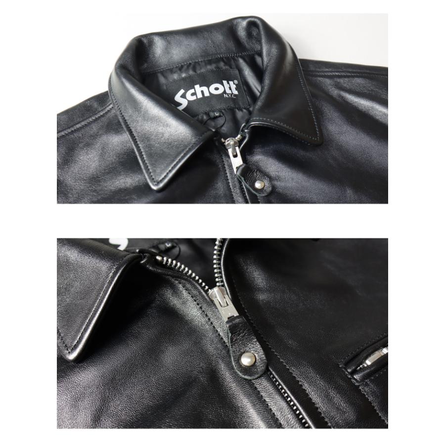 Schott N.Y.C ショット ラムレザー トラッカージャケット レザー Schott N.Y.C ショット ラムレザー トラッカージャケット レザー