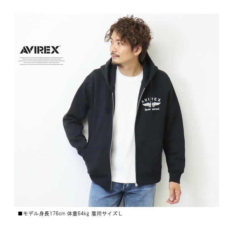 AVIREX（アヴィレックス） ヴァーシティー ロゴ スウェットジップ