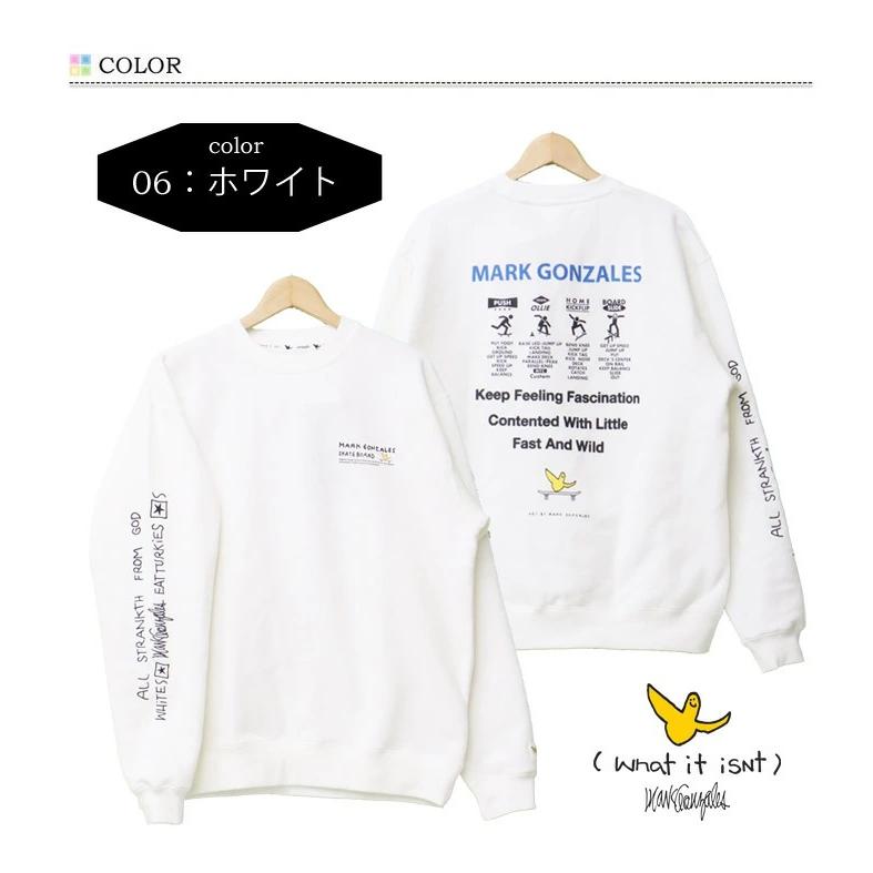 What it isNt ART BY MARK GONZALES マークゴンザレス 袖刺繍 プリント スウェットシャツ 裏起毛 トレーナー ユニセックス 送料無料 2H7-62315 | Mark Gonzales | 02