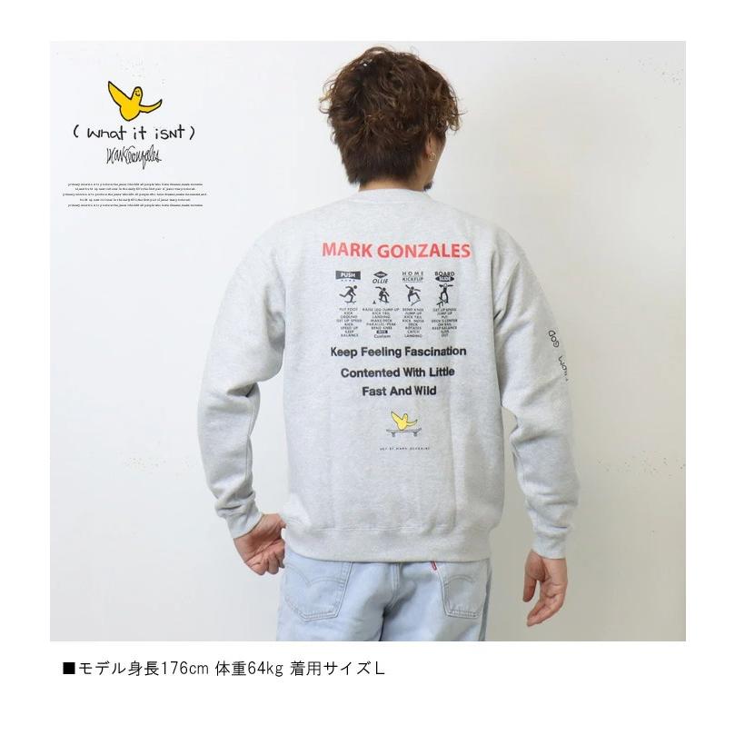 What it isNt ART BY MARK GONZALES マークゴンザレス 袖刺繍 プリント スウェットシャツ 裏起毛 トレーナー ユニセックス 送料無料 2H7-62315 | Mark Gonzales | 07