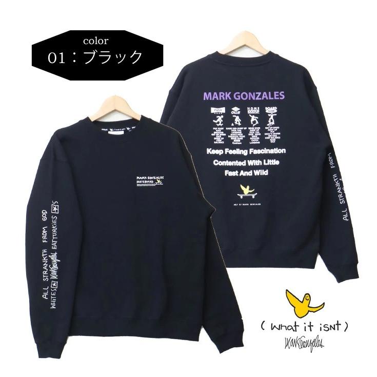 What it isNt ART BY MARK GONZALES マークゴンザレス 袖刺繍 プリント スウェットシャツ 裏起毛 トレーナー ユニセックス 送料無料 2H7-62315 | Mark Gonzales | 08