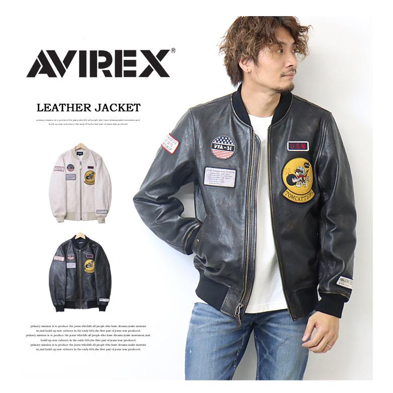 AVIREX アヴィレックス エイジド レザーブルゾン トムキャット AVIREX アヴィレックス エイジド レザーブルゾン トムキャット