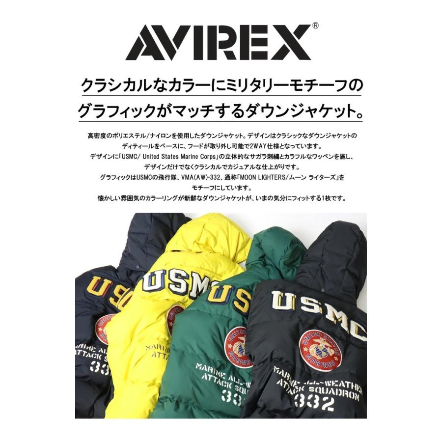 SALE セール AVIREX アヴィレックス USMC クラシック ダウンジャケット
