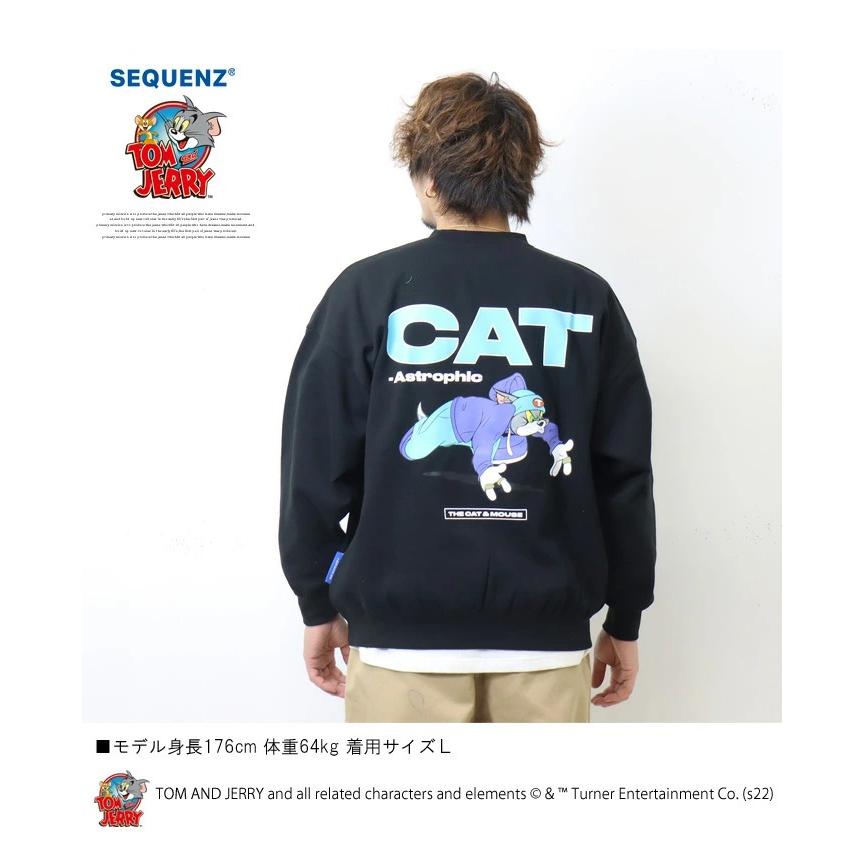 SEQUENZ トムとジェリー バックプリント クルーネックスウェット 裏起毛 トレーナー ユニセックス ビッグシルエット トムジェリ 送料無料 23370900 |  | 10