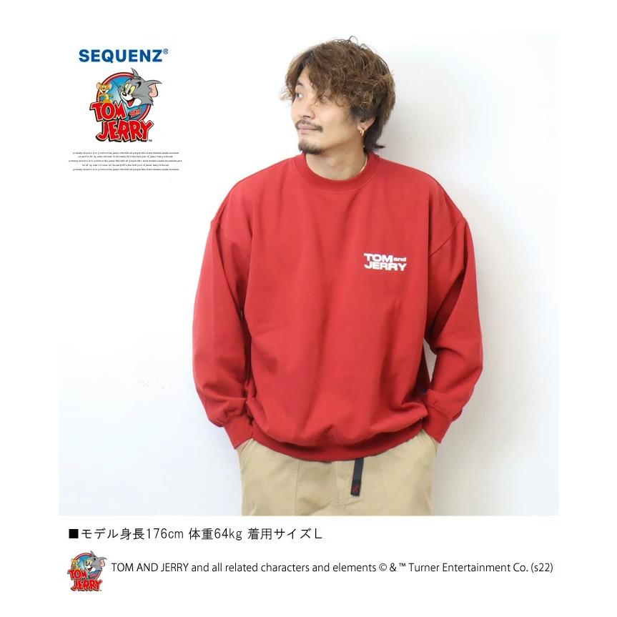 SEQUENZ トムとジェリー バックプリント クルーネックスウェット 裏起毛 トレーナー ユニセックス ビッグシルエット トムジェリ 送料無料 23370900 |  | 12