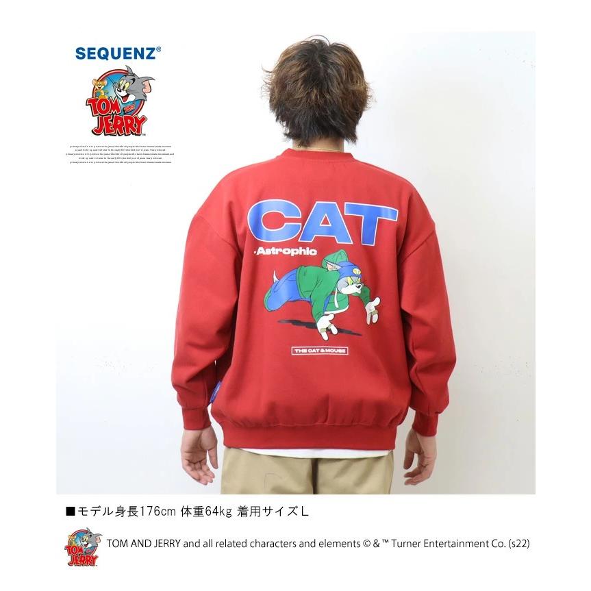 SEQUENZ トムとジェリー バックプリント クルーネックスウェット 裏起毛 トレーナー ユニセックス ビッグシルエット トムジェリ 送料無料 23370900 |  | 13