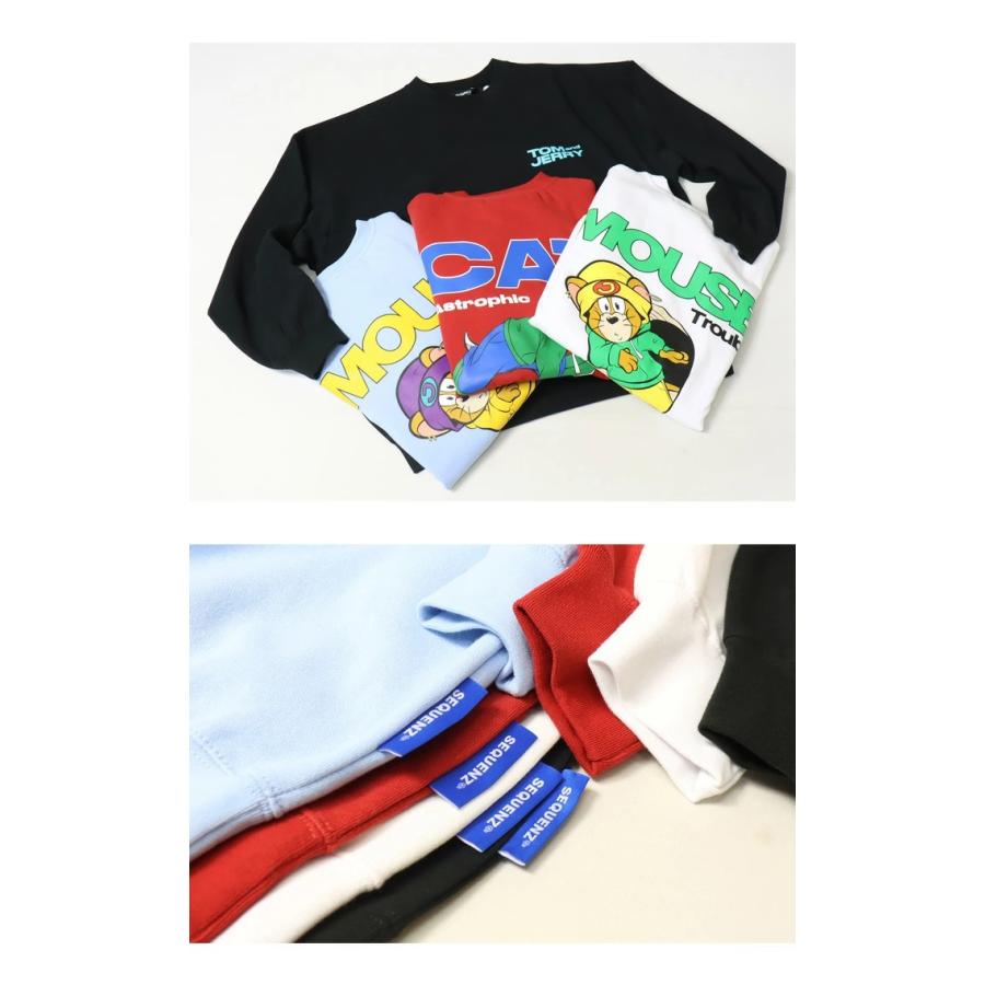 SEQUENZ トムとジェリー バックプリント クルーネックスウェット 裏起毛 トレーナー ユニセックス ビッグシルエット トムジェリ 送料無料 23370900 |  | 14