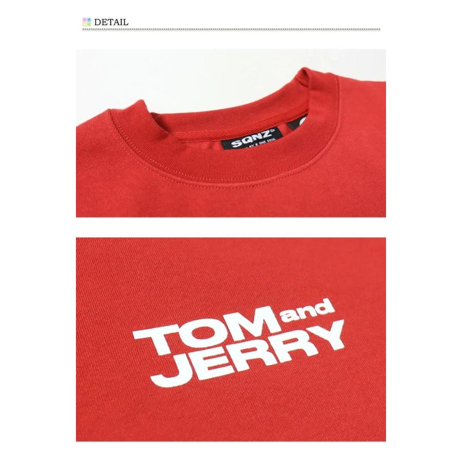 SEQUENZ トムとジェリー バックプリント クルーネックスウェット 裏起毛 トレーナー ユニセックス ビッグシルエット トムジェリ 送料無料 23370900 |  | 16