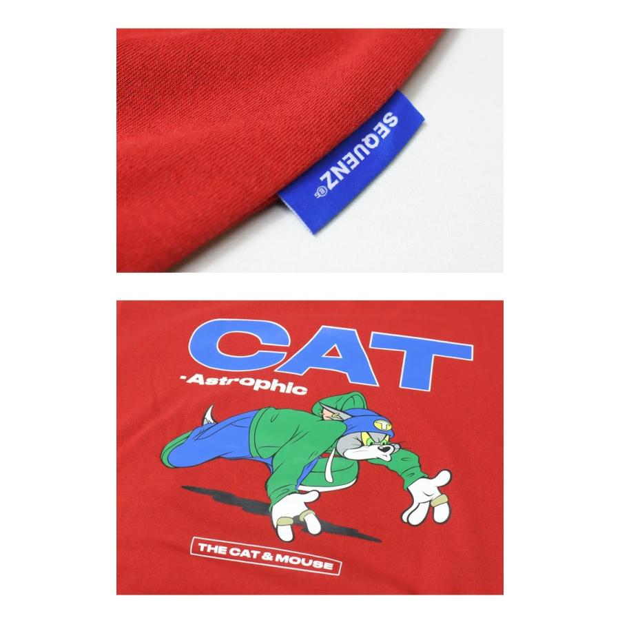 SEQUENZ トムとジェリー バックプリント クルーネックスウェット 裏起毛 トレーナー ユニセックス ビッグシルエット トムジェリ 送料無料 23370900 |  | 18