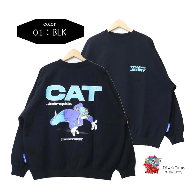 SEQUENZ トムとジェリー バックプリント クルーネックスウェット 裏起毛 トレーナー ユニセックス ビッグシルエット トムジェリ 送料無料 23370900 |  | 08