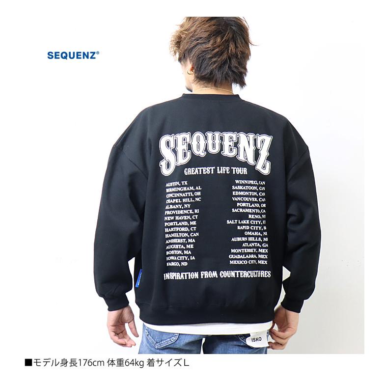 SEQUENZ シークエンズ スケルトン スケーター スウェットシャツ トレーナー 裏起毛 メンズ レディース ユニセックス ビッグシルエット 送料無料 23370007 |  | 04