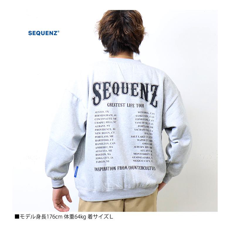SEQUENZ シークエンズ スケルトン スケーター スウェットシャツ トレーナー 裏起毛 メンズ レディース ユニセックス ビッグシルエット 送料無料 23370007 |  | 06