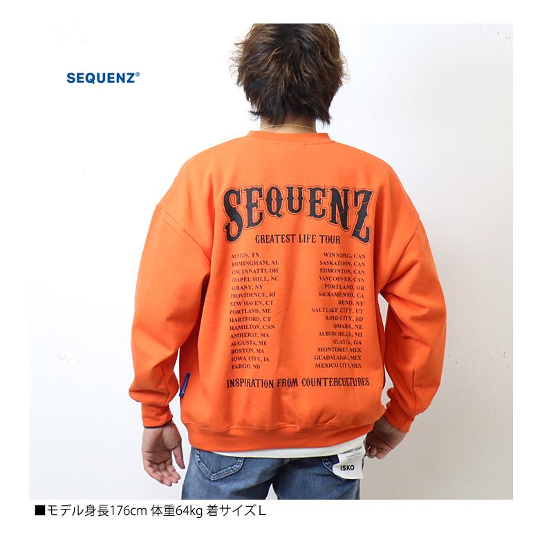 SEQUENZ シークエンズ スケルトン スケーター スウェットシャツ トレーナー 裏起毛 メンズ レディース ユニセックス ビッグシルエット 送料無料 23370007 |  | 08