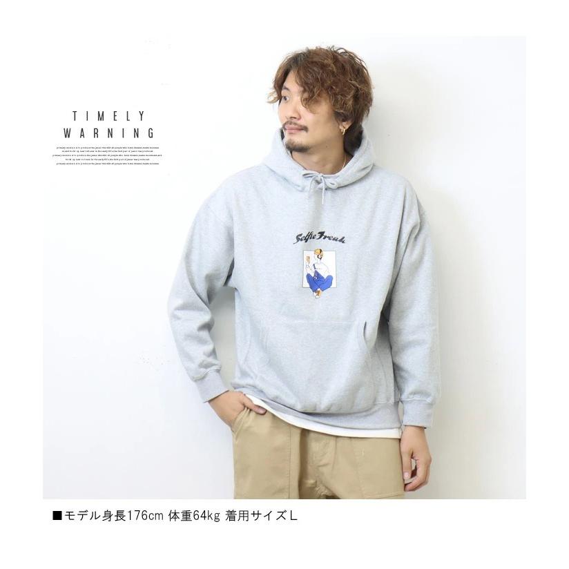 Timely Warning タイムリーワーニング Selfie Freak アイコン フーディー スウェットパーカー 裏起毛 ユニセックス プルパーカー 送料無料 23351304 | TIMELY WARNING | 06
