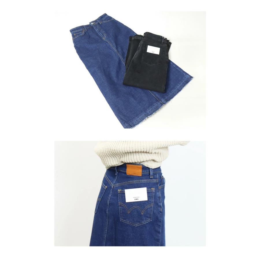 EDWIN（エドウィン） essentials レディース デニム ロングスカート