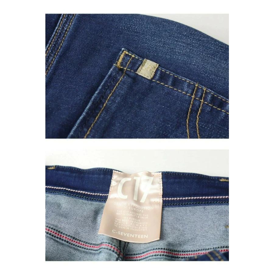 大きいサイズ C17 C-SEVENTEEN レディース ブーツカット デニム ジーンズ ストレッチ パンツ フレアー シーセブンティーン C-17 送料無料 CR421 | C17 | 13