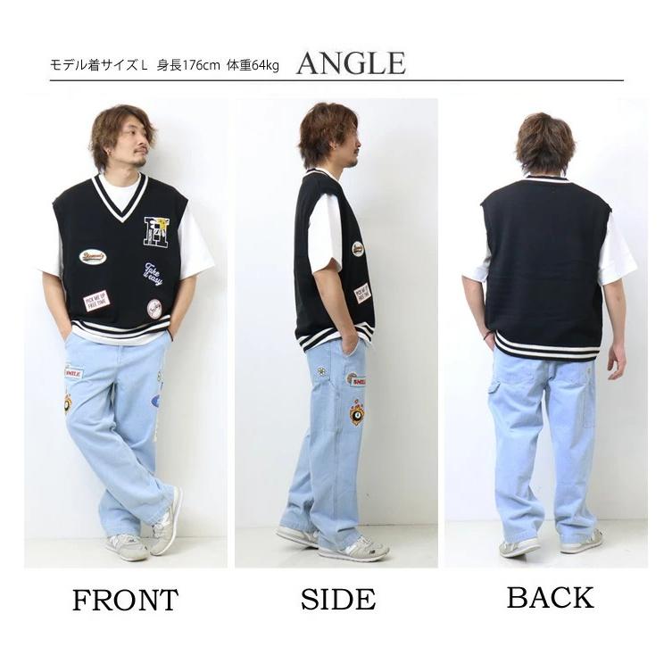 SMILEY FACE スマイリーフェイス チルデン ワッペン ニット