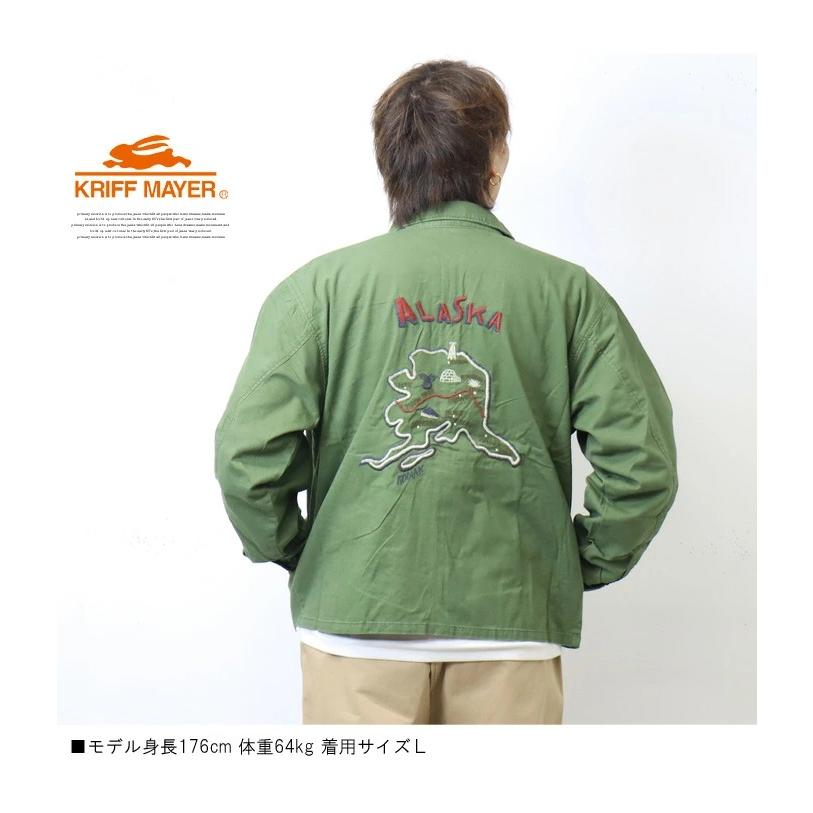 KRIFF MAYER クリフメイヤー 刺繍 スーベニアジャケット ベトジャン ライトアウター ブルゾン メンズ 送料無料 2234003 | KRIFF MAYER | 07